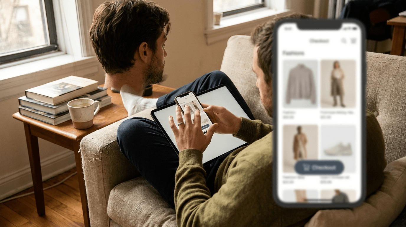 Editorial illustration for How to reduce cart abandonment for an online clothing store
