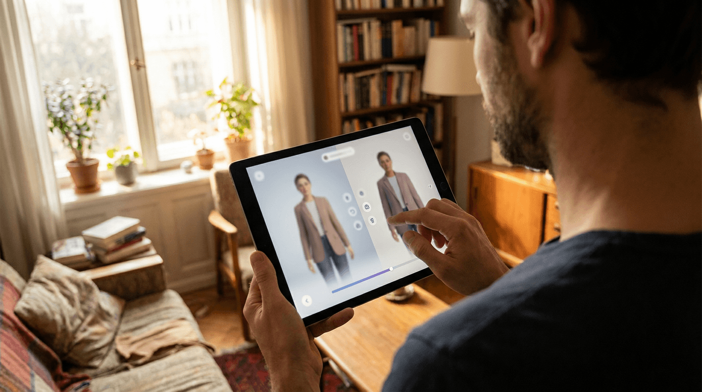 Editorial illustration for Virtual Fitting Room Software: What It Is and How to Choose One