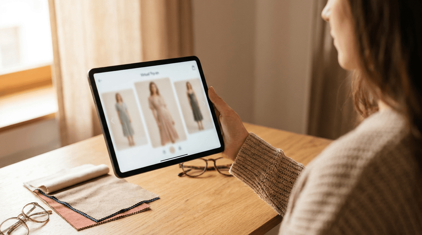 Editorial illustration for Virtual Try-On Kiosk vs Smart Mirror vs Tablet: Which Fits Your Store?