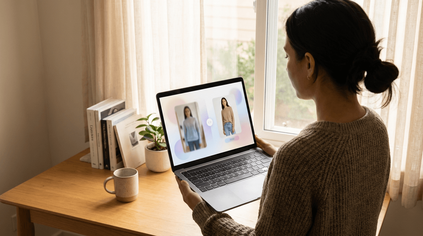 Editorial illustration for Real-Time Virtual Try-On: What It Is and Whether Your Store Needs It Yet