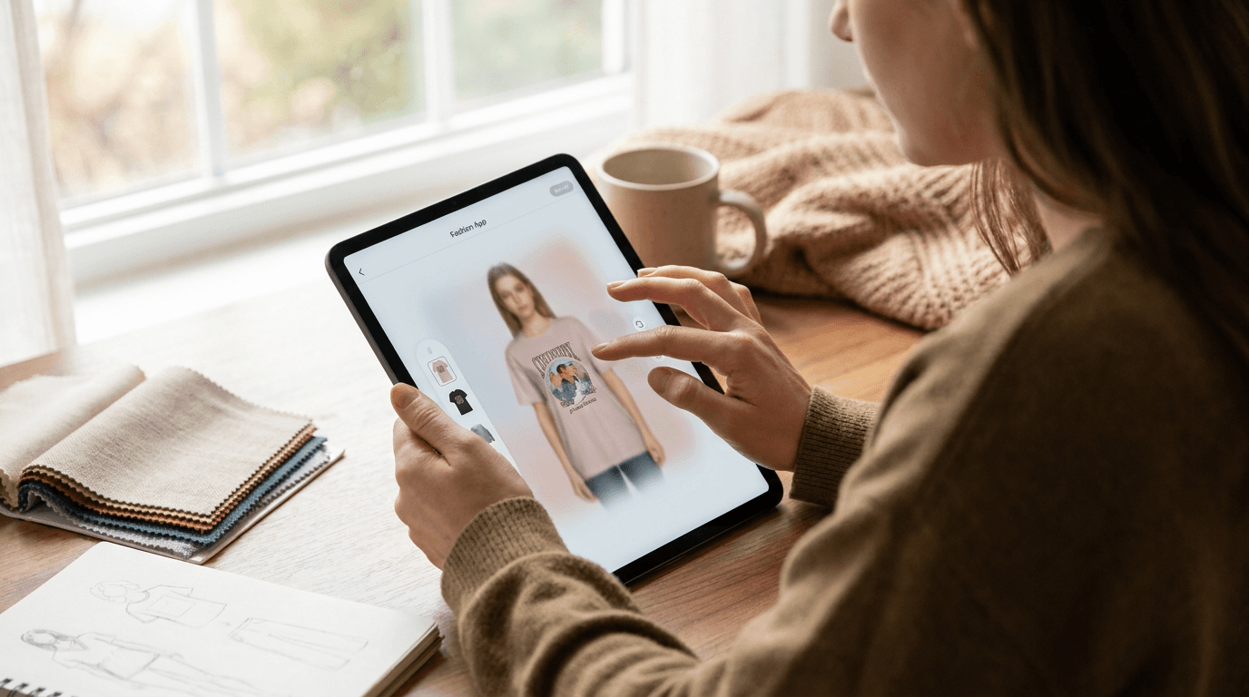 Editorial illustration for Virtual Try-On for Print-on-Demand Clothing Stores: Is It Worth It?