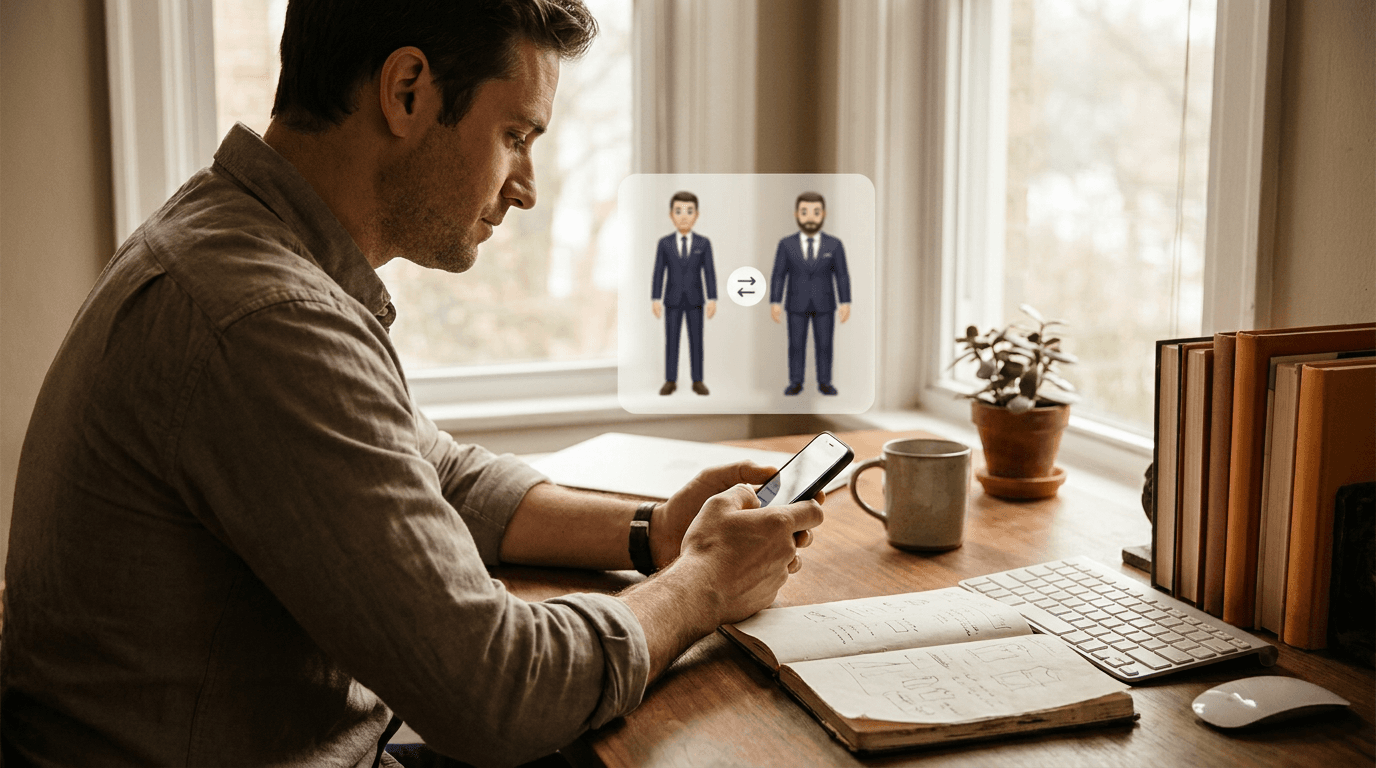 Editorial illustration for Virtual try-on for suits and formalwear: a one-shot purchase problem