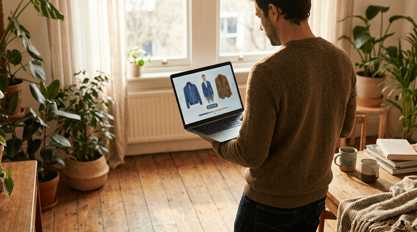 Editorial illustration for Virtual Try-On for Wix and Squarespace Stores: Your Options