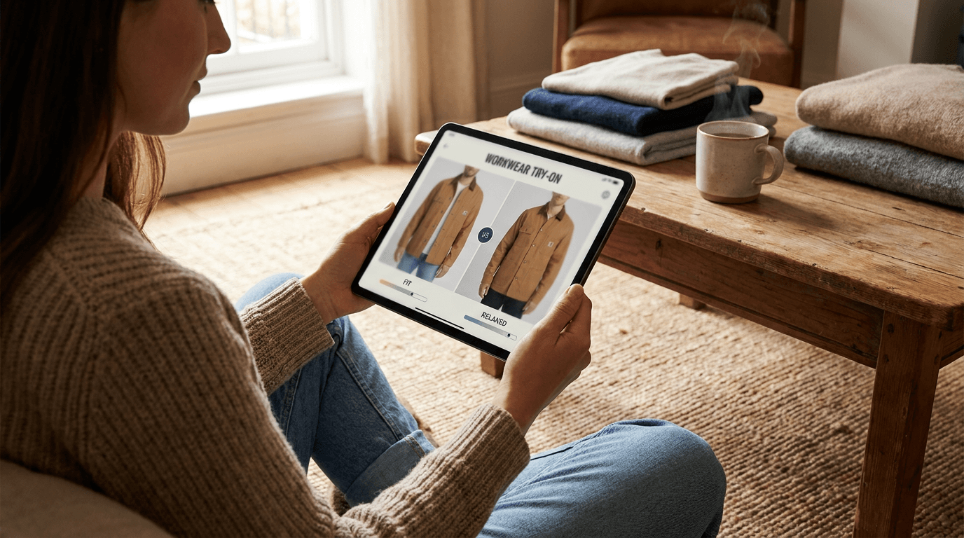 Editorial illustration for Virtual Try-On for Workwear and Uniforms: Fixing Bulk Sizing Without Guesswork